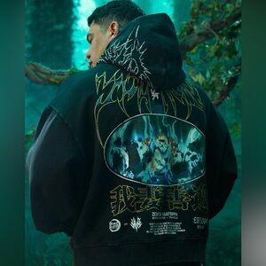 Demon Slayer Thunderclap and Flash XL Black Hoodie NWT Just released